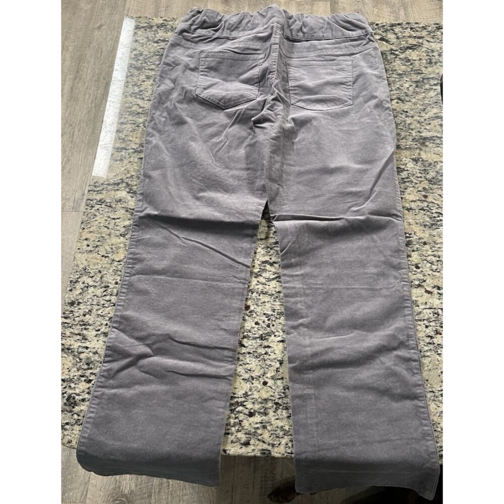 NEW Chadwicks Size 12p Gray Stretch Pull On Cotton Corduroys Pants